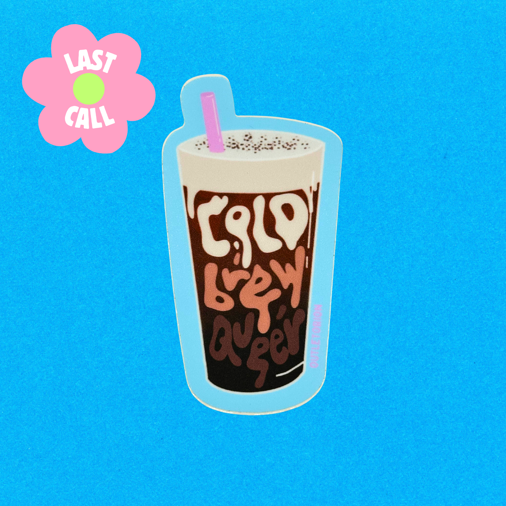 Cold Brew Queer Sticker