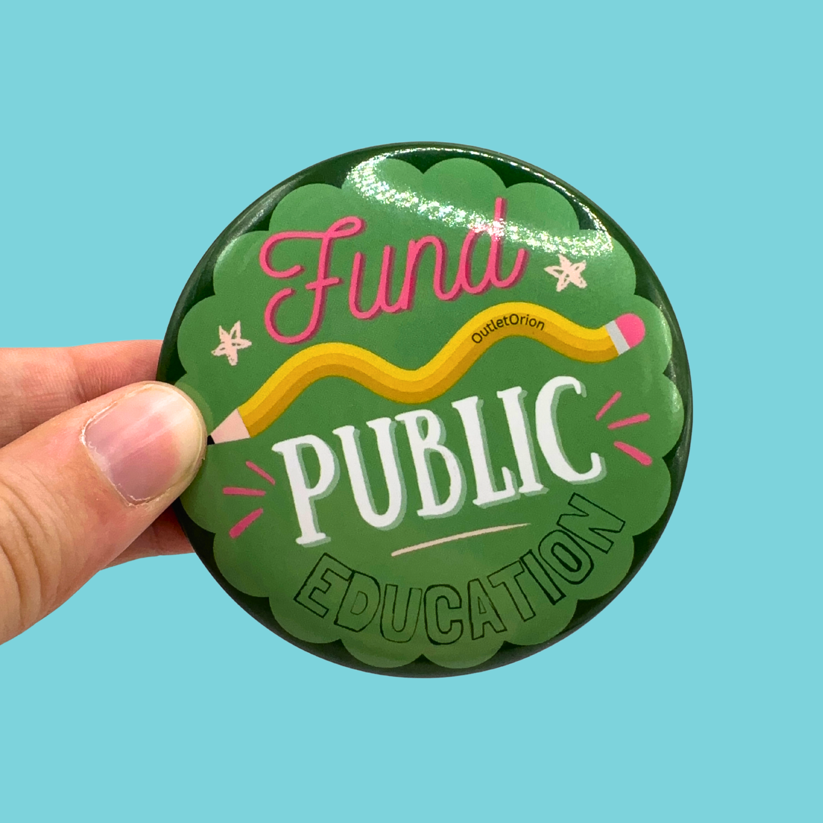Fund Public Education Button Magnet